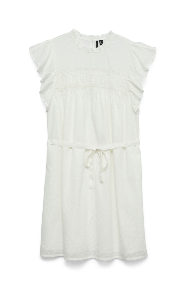 VMTRINE SL SHORT LACE DRESS WVN GA 10325244 Snow white